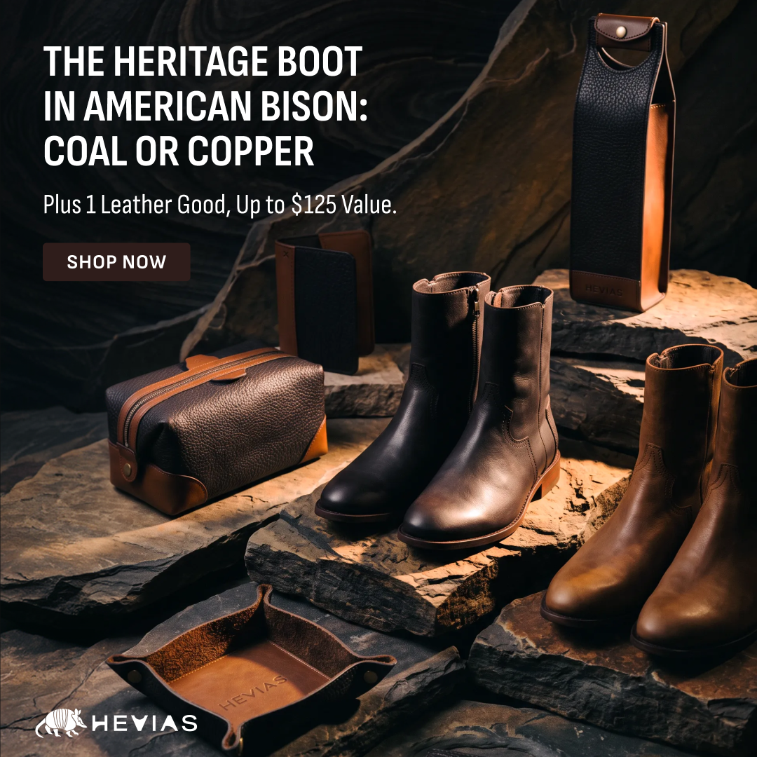 Heritage American Bison in Copper + Heritage Dopp Kit