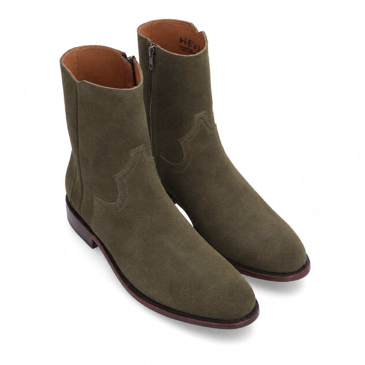 The Heritage Boot - Italian Olive Suede