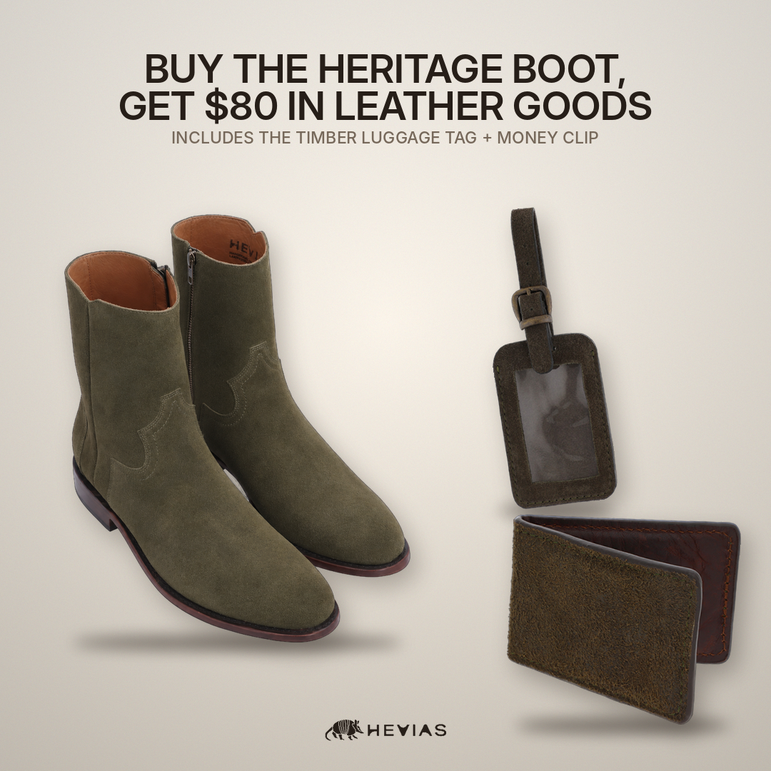 Heritage Timber Bundle – Money Clip + Luggage Tag