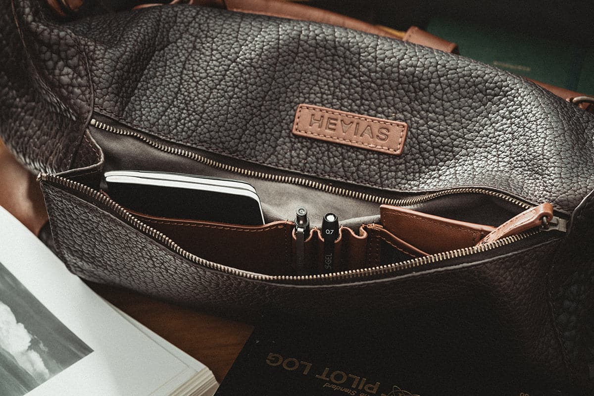 leather duffle bag