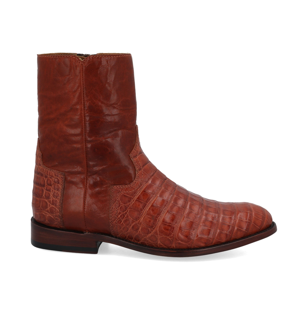 The Heritage Boot - Pecan Caiman Belly