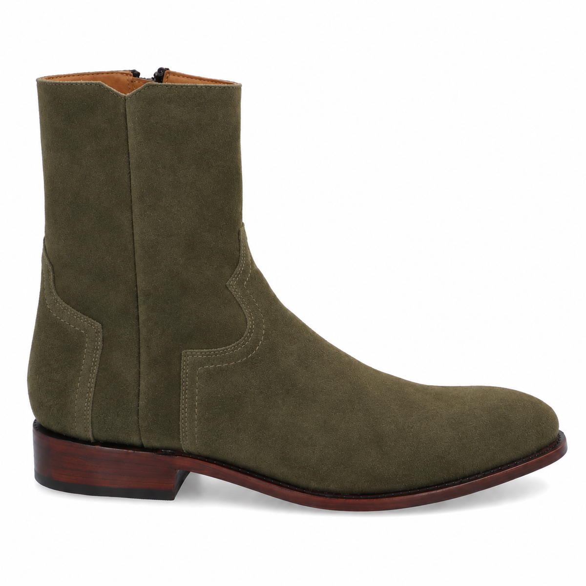 The Heritage Boot - Italian Olive Suede