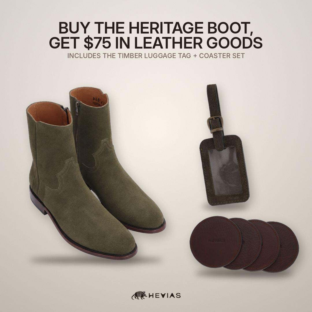 Heritage Timber Bundle – Coaster Set + Luggage Tag