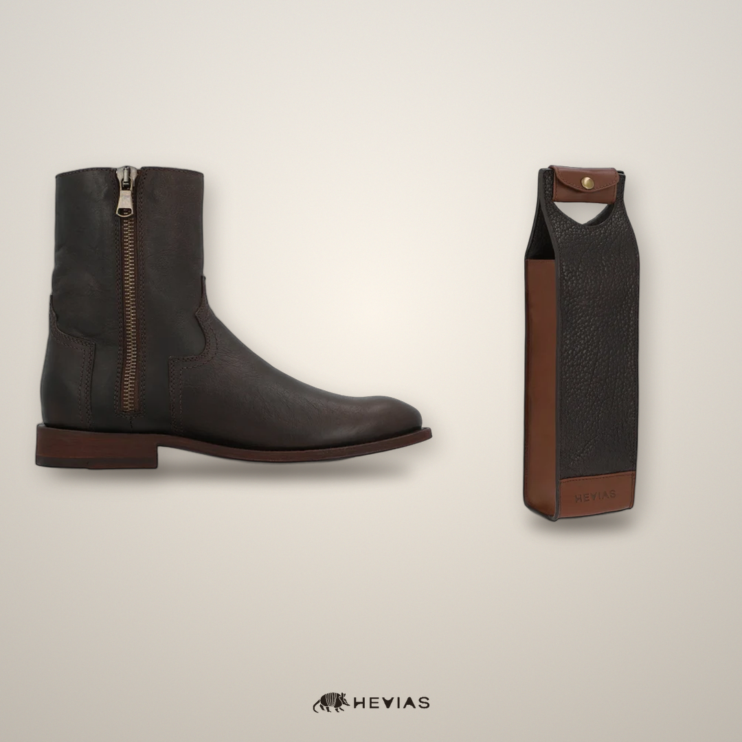 Heritage American Bison in Coal + Heritage Wine Tote