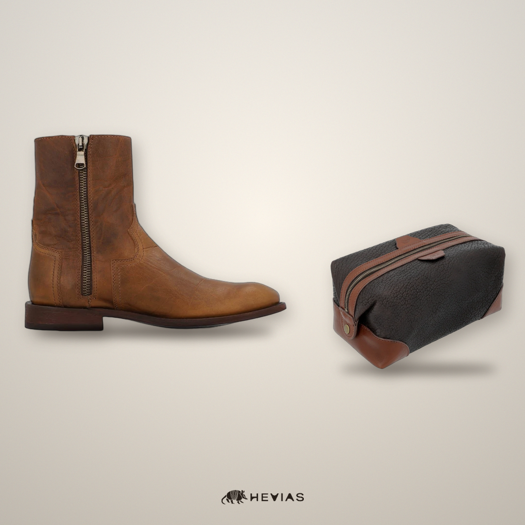 Heritage American Bison in Copper + Heritage Dopp Kit