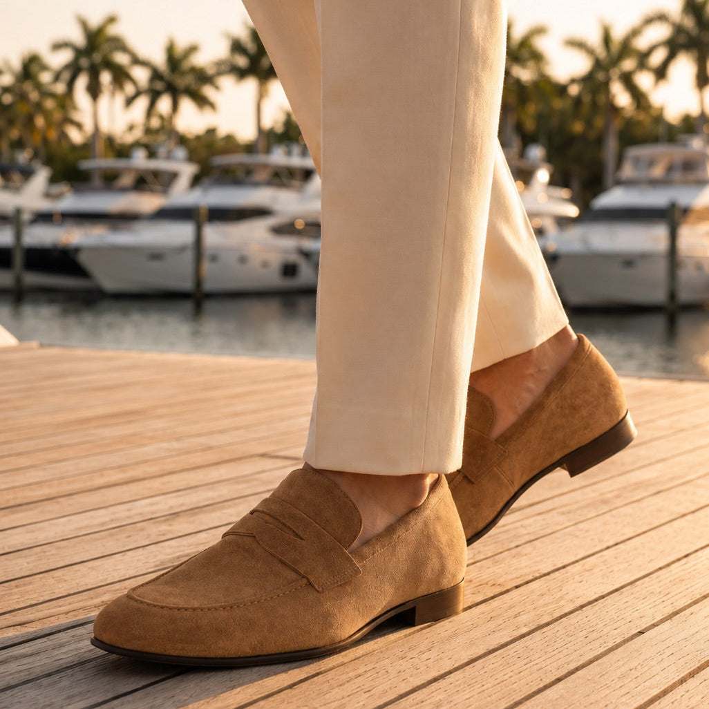 The Broker - Italian Fawn Suede