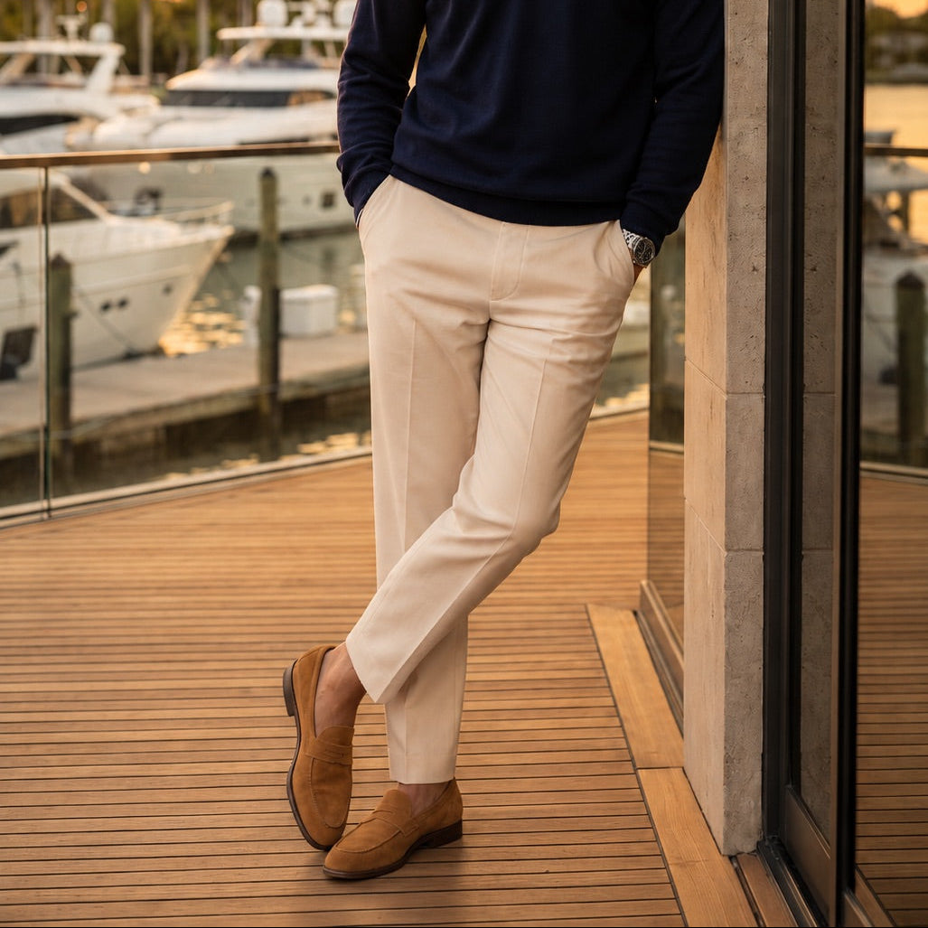 The Broker - Italian Fawn Suede