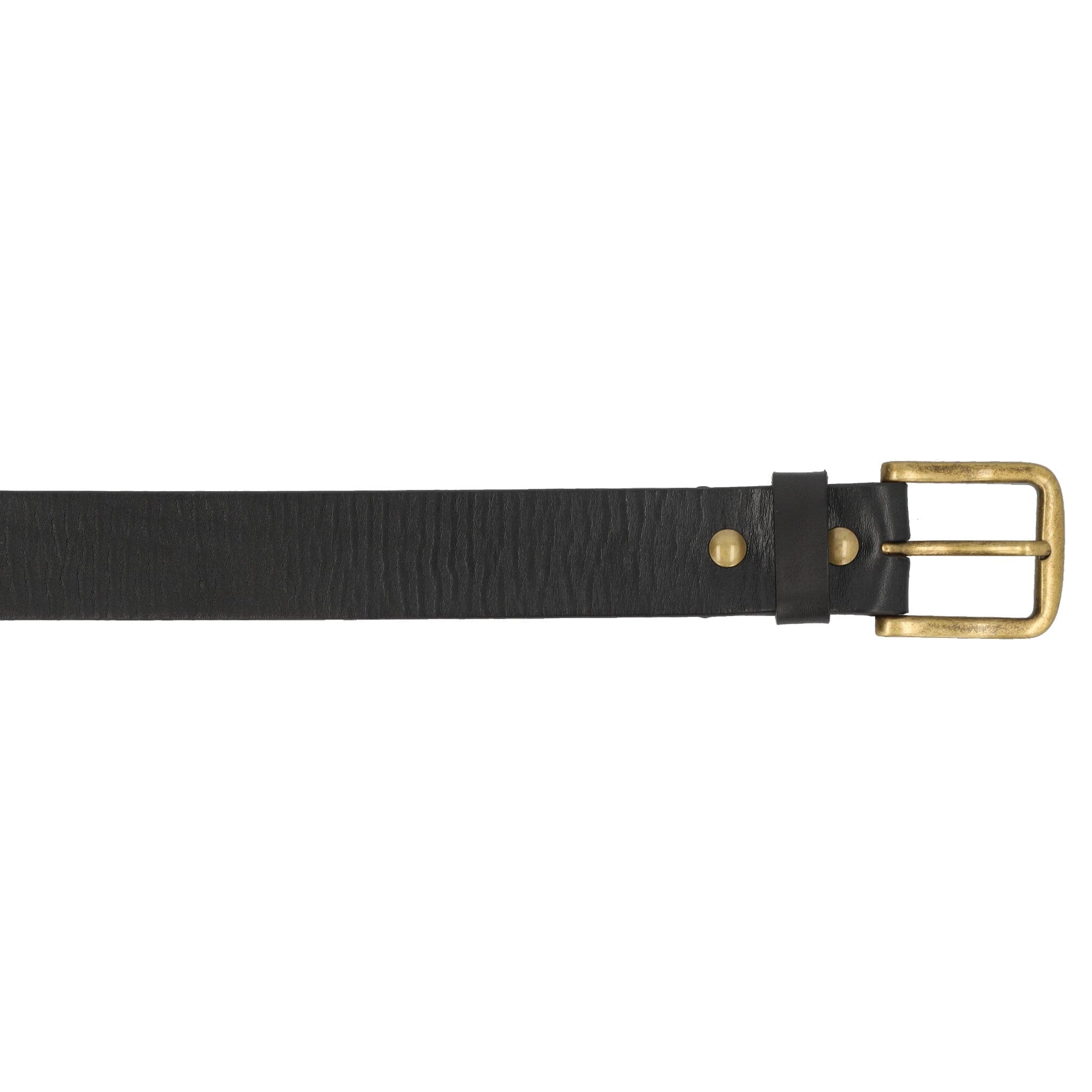 black leather belt