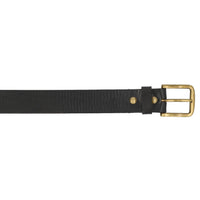black leather belt