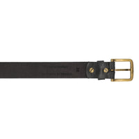black leather belt